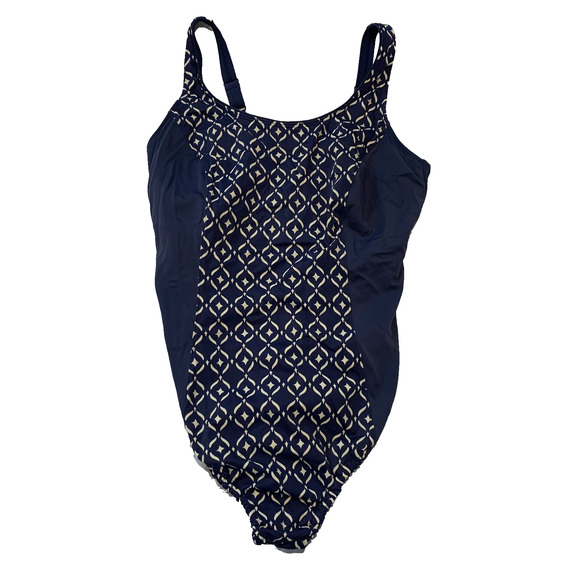 Amoena Women's Asian Garden Full Bodice One Piece Swimsuit Size 16C Pocketed - Picture 1 of 6